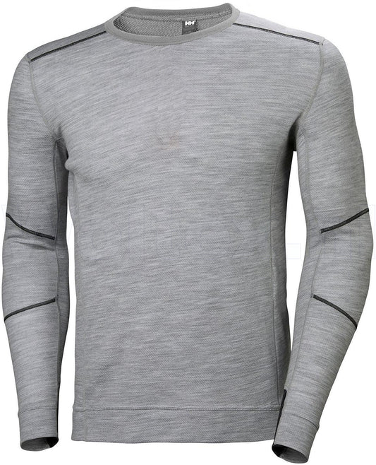 Helly Hansen Ondershirts Lifa Merino 75106 Vochtafvoerend grijsmelee(930)