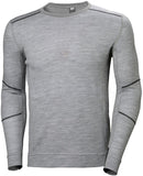 Helly Hansen Ondershirts Lifa Merino 75106 Vochtafvoerend grijsmelee(930)