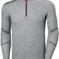 Helly Hansen Ondershirts Lifa Merino 75107 Vochtafvoerend grijsmelee(930)