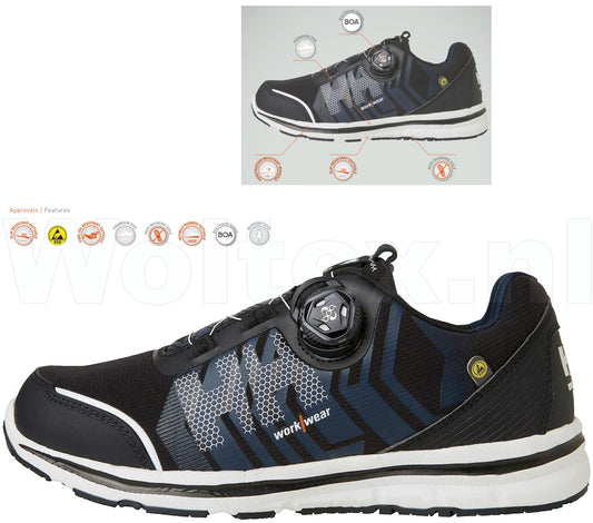 Helly Hansen Schoenen Oslo 78231 ESD Boa- sluitsysteem zwart-blauw(585)