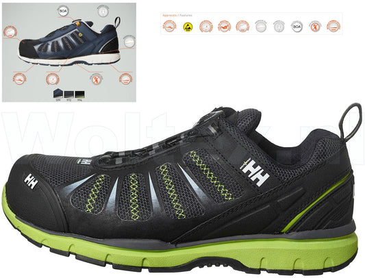 Helly Hansen Schoenen Smestad 78214 ESD- antistatisch zwart-donker limoen(994)