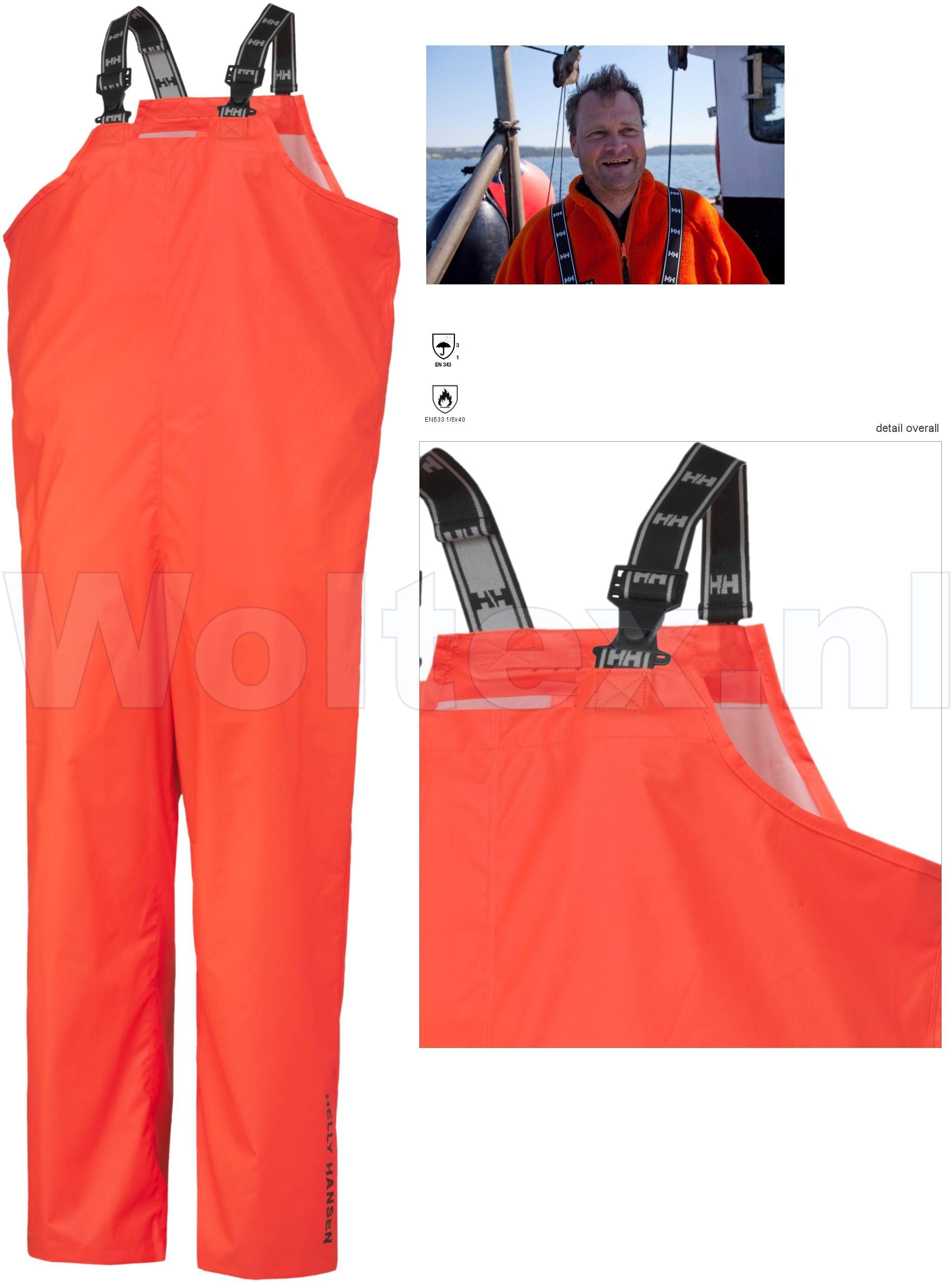 Helly Hansen Broeken Horten Vlamvertragend HiVis fluo-oranje(200)