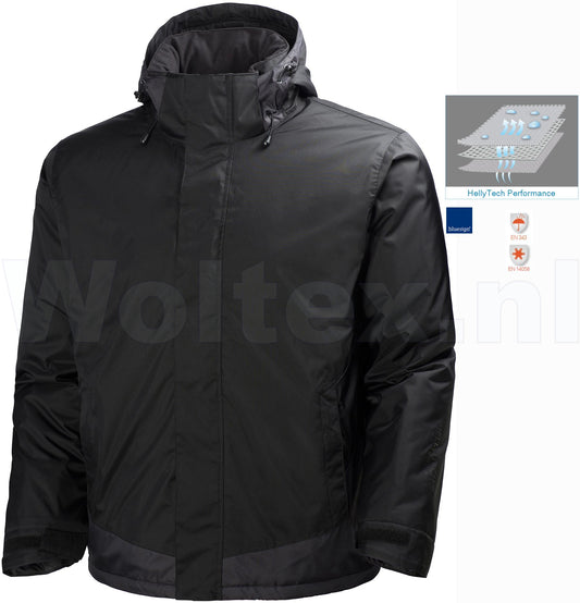 Helly Hansen Jassen Leknes 71313 Waterdicht- ademend zwart-antracietgrijs(999)