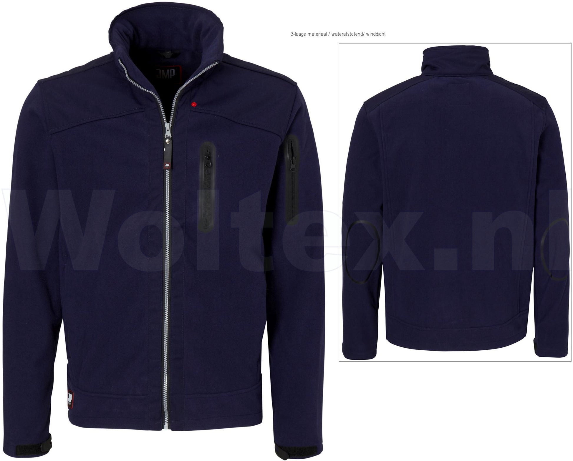 JMP Wear Jassen Calgary Winddicht- waterafstotend donkerblauw(NAVY)