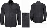 JMP Wear Vlamvertragend Shirts Adwa Drukknopen Denim- katoen denimgrijs(DENIM GRIJS)