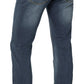 Brams Paris Never out of stock Jeans Broeken Jason C41 Stretch middenblauw denim(001)