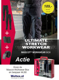 Mascot Advanced Broeken 17179-311 Workwear Box KA018-999 (2x 17179-311 Ultimate Stretch werkbroek + 1x 00718-100 kniebeschermers + 1x 17044-990 riem) zwart(09)