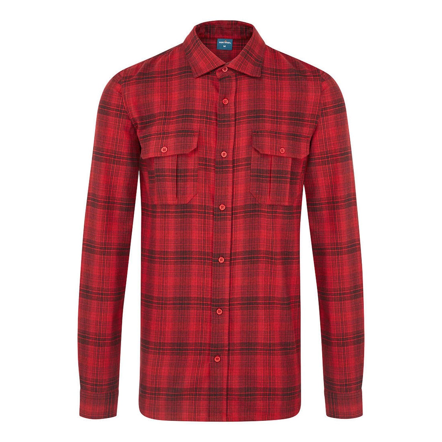 Portwest KA3 Werkkleding Overhemd KA307 geruit rood(RE)