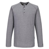 Portwest KA3 Werkkleding T-Shirt KA370 Henley L/S zoomgrijs(ZO)