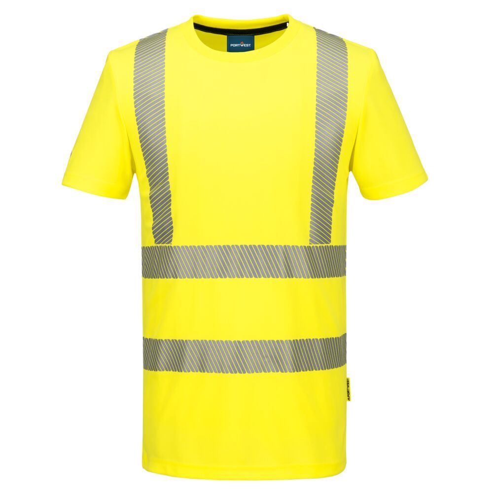 Portwest KX3 Hoge zichtbaarheid T-shirt KX301 Hi-Vis T-Sport K/M geel(YE)