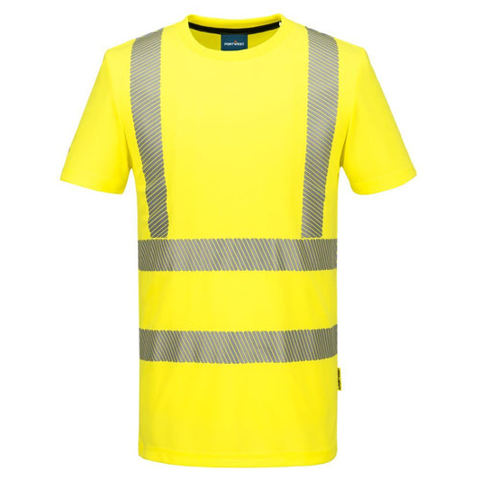 Portwest KX3 Hoge zichtbaarheid T-shirt KX301 Hi-Vis T-Sport K/M geel(YE)