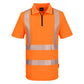 Portwest KX3 Hoge zichtbaarheid Polo KX302 Hi-Vis korte mouw rits oranje(OR)