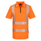 Portwest KX3 Hoge zichtbaarheid Polo KX302 Hi-Vis korte mouw rits oranje(OR)