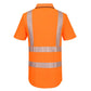 Portwest KX3 Hoge zichtbaarheid Polo KX302 Hi-Vis korte mouw rits oranje(OR)