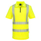 Portwest KX3 Hoge zichtbaarheid Polo KX302 Hi-Vis korte mouw rits geel(YE)