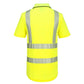 Portwest KX3 Hoge zichtbaarheid Polo KX302 Hi-Vis korte mouw rits geel(YE)