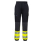 Portwest Broeken KX341 HiVis Stretch zwart-geel(KY)
