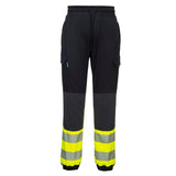 Portwest Broeken KX341 HiVis Stretch zwart-geel(KY)