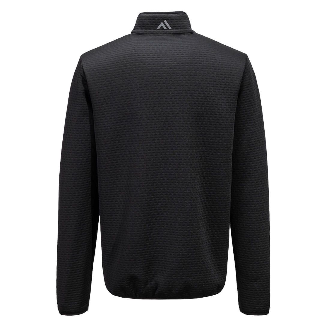 Portwest KX3 Sport Werkkleding Sweatshirt KX376 textured 1/4 zip zwart(BK)