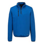 Portwest KX3 Sport Werkkleding Sweatshirt KX376 textured 1/4 zip kwartsblauw(QB)