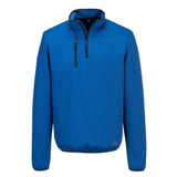Portwest KX3 Sport Werkkleding Sweatshirt KX376 textured 1/4 zip kwartsblauw(QB)