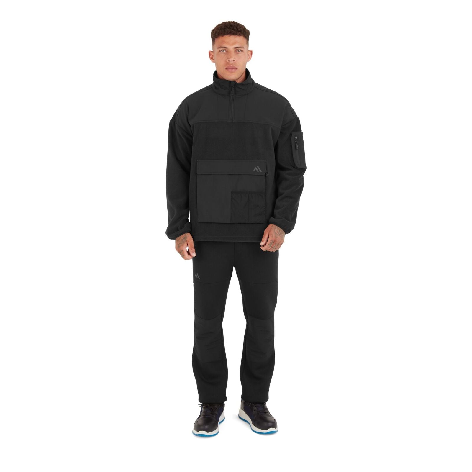 Portwest KX3 Sport Werkkleding Sweatshirt KX378 1/4 zip fleece zwart(BK)