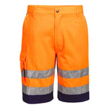 Portwest Korte Broeken L043 oranje-marineblauw(ON)
