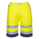 Portwest Korte Broeken L043 geel-marineblauw(YN)