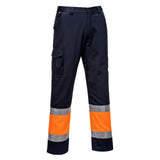 Portwest Broeken L049 oranje-marineblauw(ON)