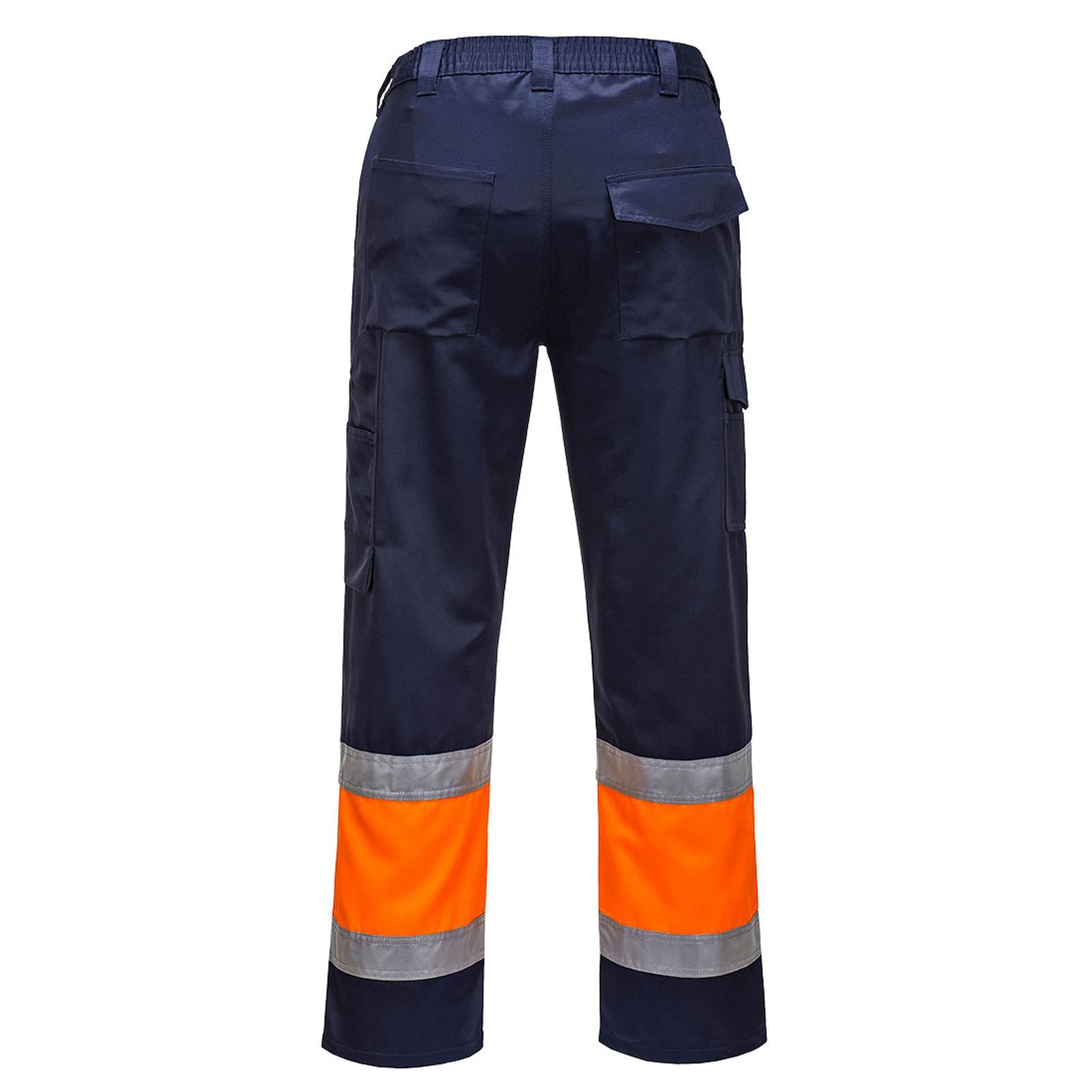 Portwest Broeken L049 oranje-marineblauw(ON)