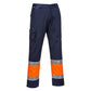 Portwest Broeken L049 oranje-marineblauw(ON)