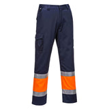 Portwest Broeken L049 oranje-marineblauw(ON)