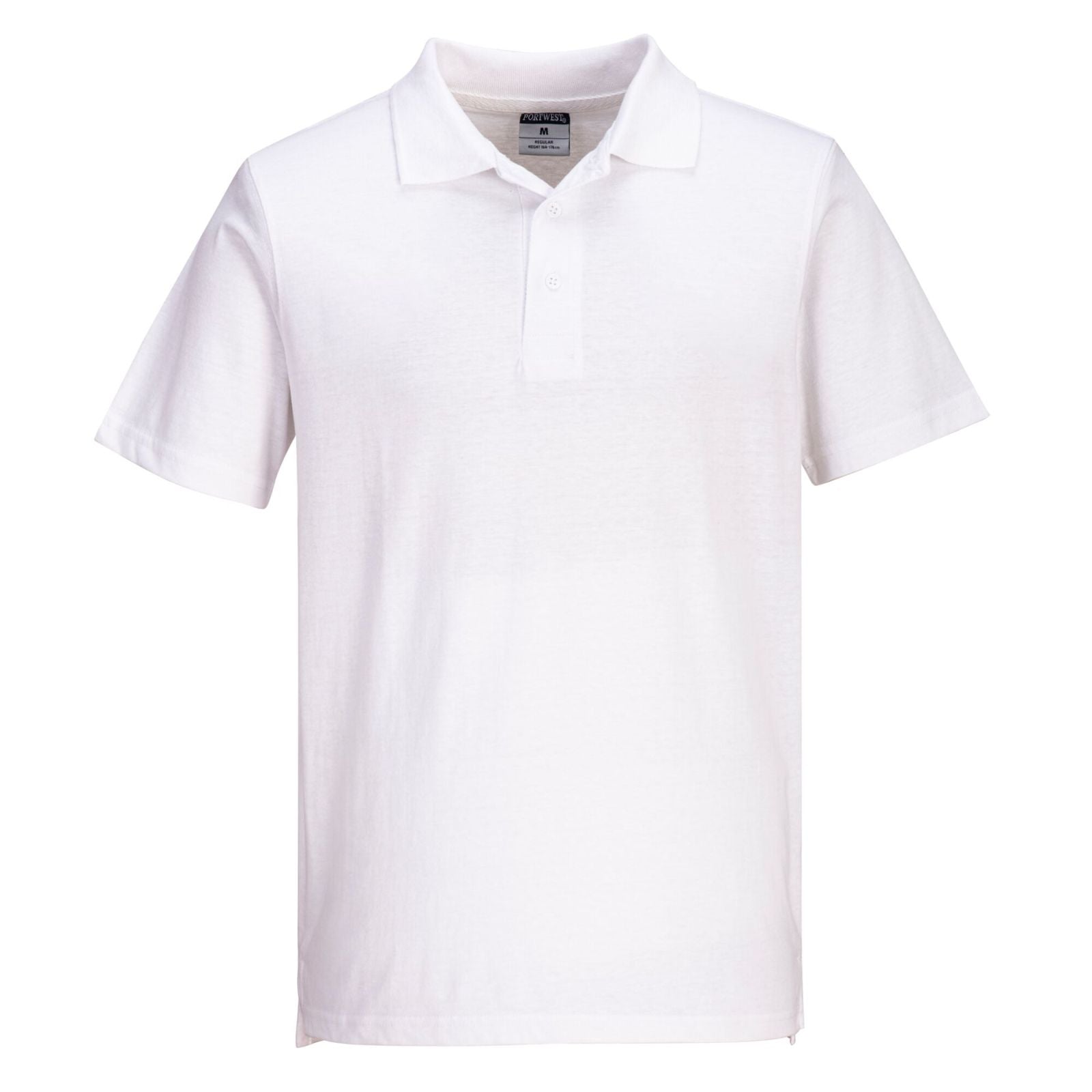 Portwest Corporate Casuals Jersey Poloshirt L210 lichtgewicht (48 stuks per doos) wit(WH)