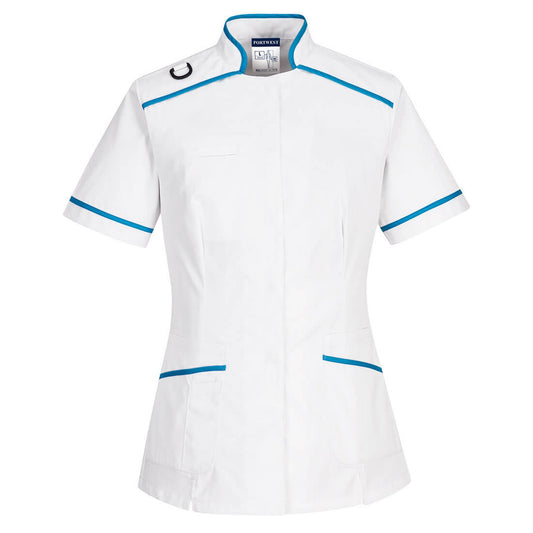Portwest Tunieken LW21 wit-aqua(WA)