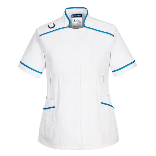 Portwest Tunieken LW22 wit-aqua(WA)