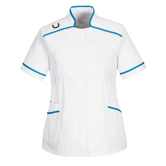 Portwest Tunieken LW22 wit-aqua(WA)