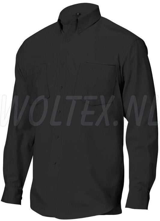 ROM88 Shirts MO715 Lange mouw- knoopsluiting Katoen zwart(zwart)