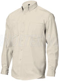 ROM88 Shirts MO715 Lange mouw- knoopsluiting Katoen beige(beige)