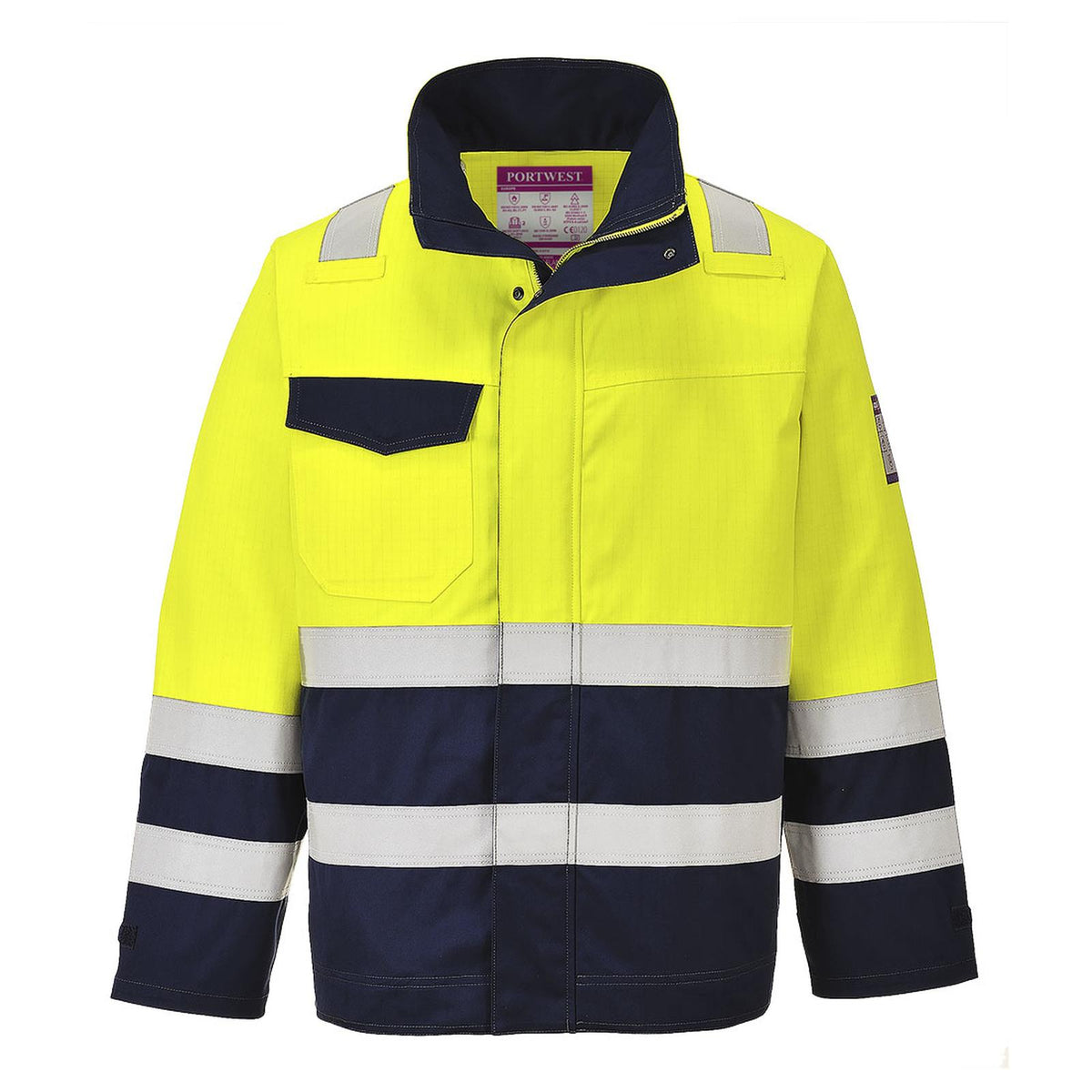 Portwest Jassen MV25 geel-marineblauw(YN)