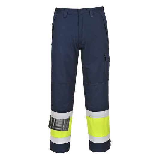 Portwest Broeken MV26 geel-marineblauw(YN)