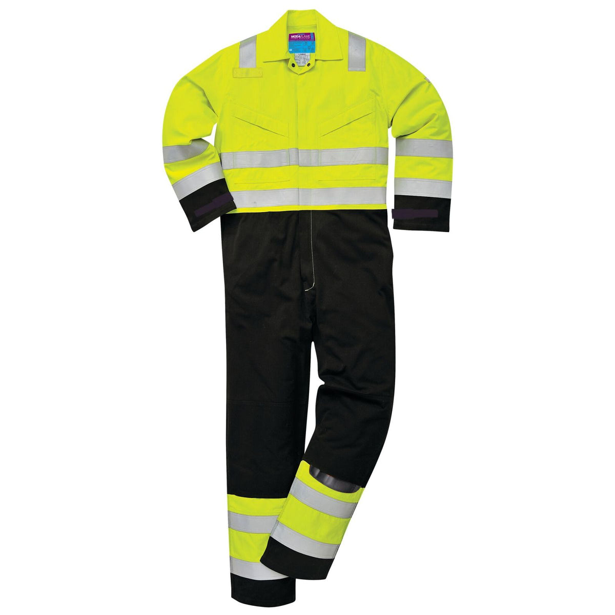 Portwest Modaflame Overalls MV28 HiVis geel-marineblauw(YN)