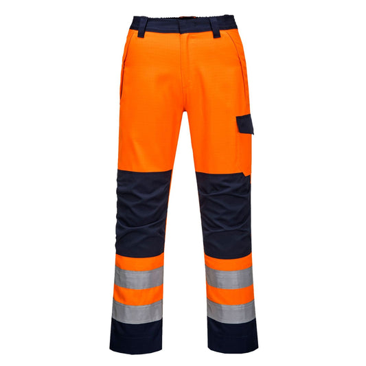 Portwest Broeken MV36 oranje-marineblauw(ON)