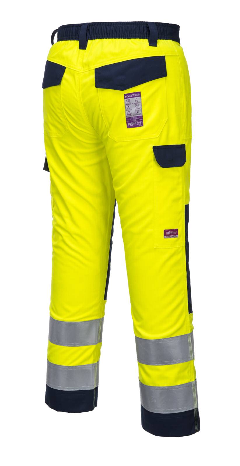 Portwest Broeken MV46 geel-marineblauw(YN)