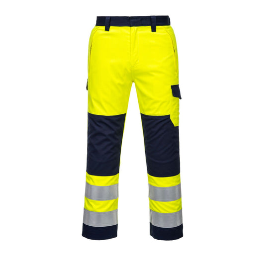 Portwest Broeken MV46 geel-marineblauw(YN)