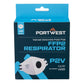 Portwest Disposable Masker FFP2 Mondmasker P210 FFP2 platgevouwen Dolomite P2V (3-pack) wit(WH)