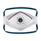 Portwest FFP2 Disposable Maskers Mondmasker P261 Trifold FFP2 dolomite gevouwen (Pk 10) wit(WH)