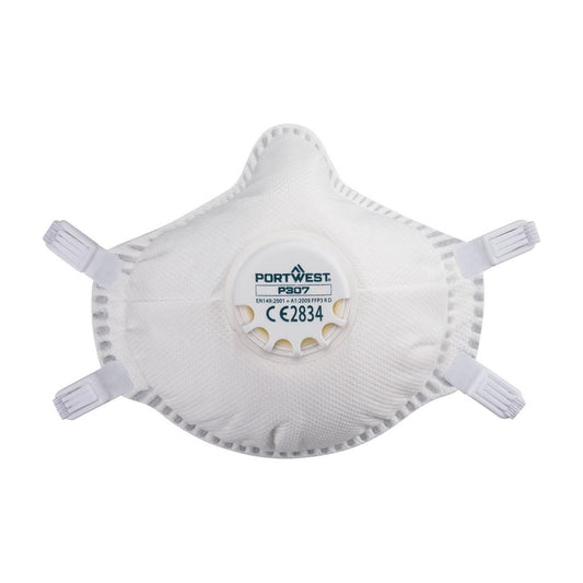 Portwest Disposable Maskers FFP3 Mondmasker P307 FFP3 Ultimate herbruikbaar compact wit(WH)