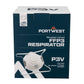 Portwest Disposable Masker FFP3 Mondmasker P311 FFP3 koolstof ventiel P3V (10-pack) wit(WH)