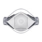 Portwest Disposable EAGLE mondmasker P392 koolstof gevouwen plat FFP3 (Pk10) wit(WH)