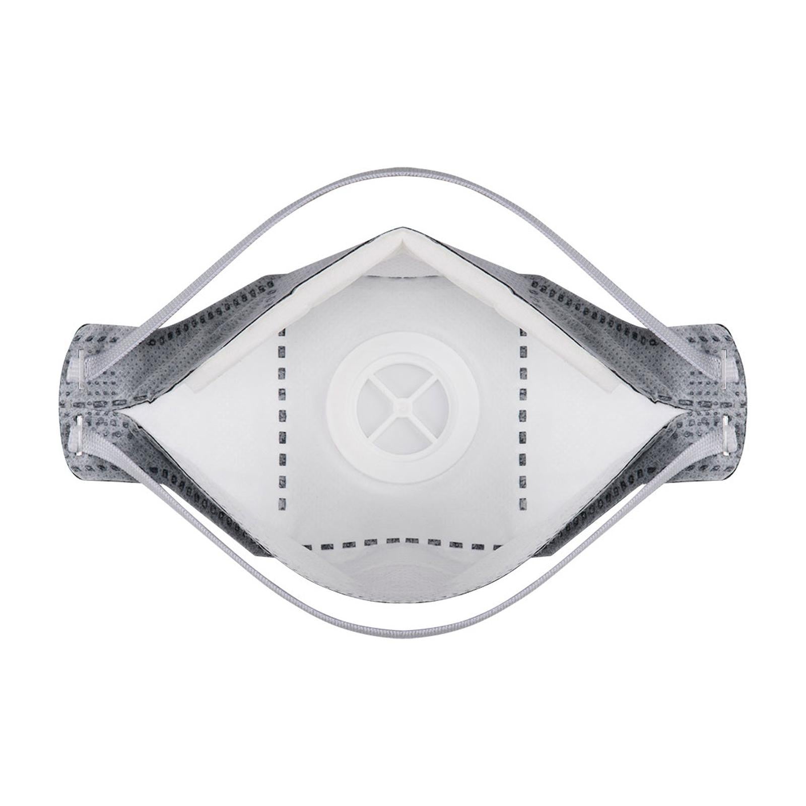 Portwest Disposable EAGLE mondmasker P392 koolstof gevouwen plat FFP3 (Pk10) wit(WH)